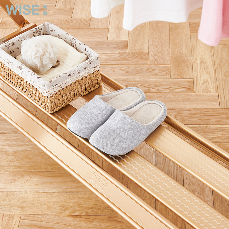 晾衣架阳台小户型折叠室内单杆式挂衣架落地卧室简易挂凉衣架家用