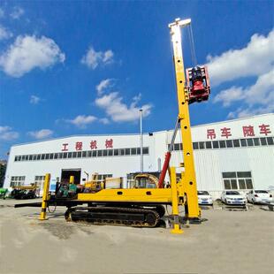 多工种长螺旋钻机履带式移动方便双动力头60旋转多角度打桩机