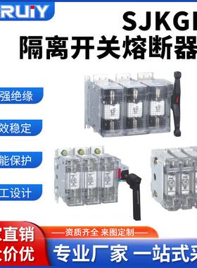 厂家SJKGLR隔离开关熔断器组熔断器式隔离刀开关QSA低压刀熔开关