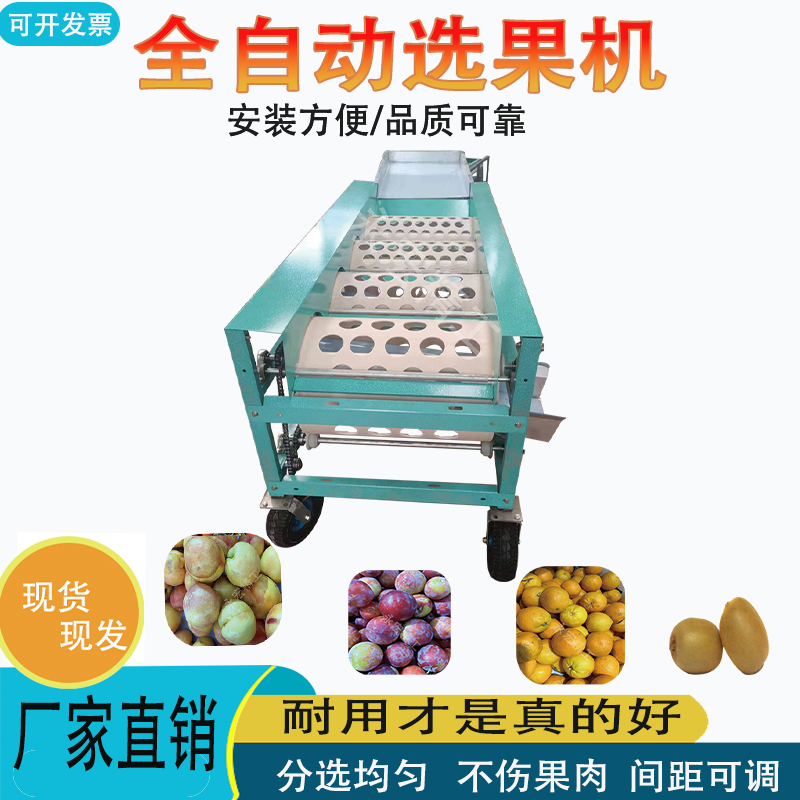 果蔬分选大蒜全自动分级水果橙子李子桃子百香果山楂多功能筛选机,清洗/食品/商业设备,选果机/分选机,淘宝优惠券,粉丝福利购,淘宝优惠卷