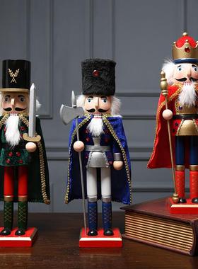 胡桃夹子木偶英国士兵摆件儿童房间卧室酒柜装饰品家居小摆设创意