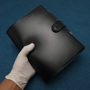 手账本A5A4gB5A6A7m5B6奇葩a6活页定页原色植鞣革牛皮日记本笔记