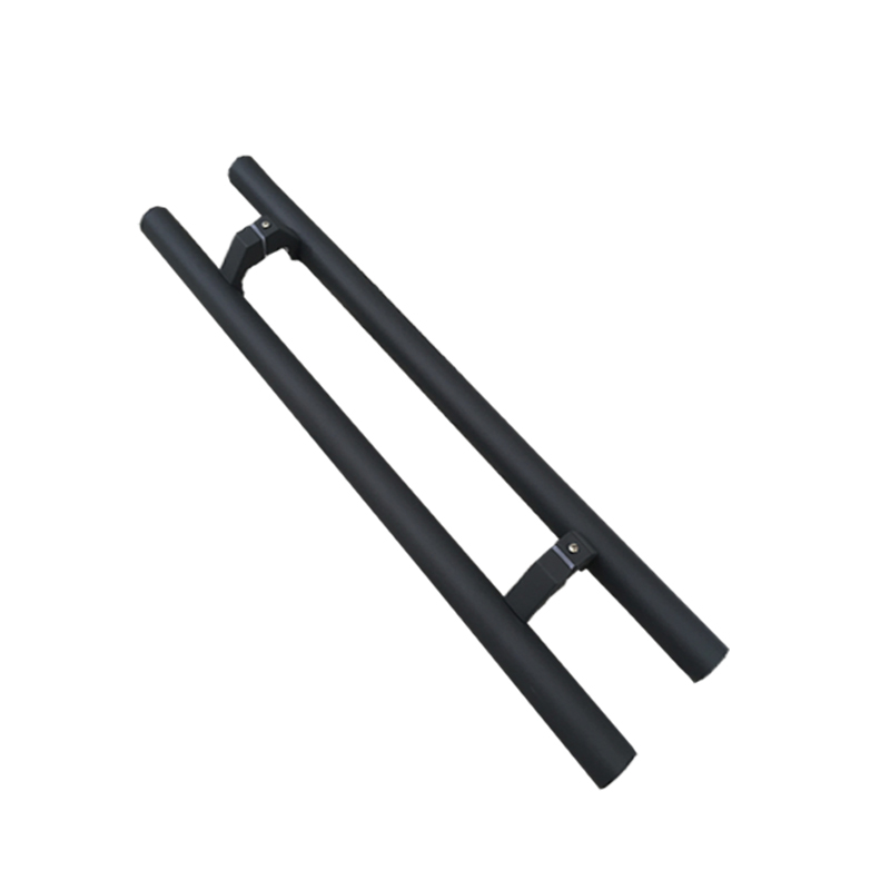 门把手黑色玻璃门拉手灰色地弹门拉手加厚木门拉手 白色门把手