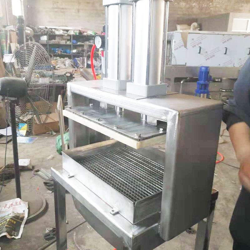 豆干切片机 千页豆腐切块机 拖拉式鱼豆腐千页豆腐切割设备