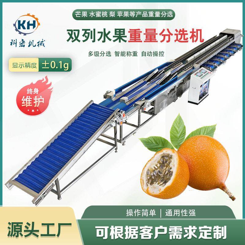科宏双列果架重量分选机芒果苹果智能分选百香果牛油果智能分拣