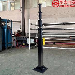 手摇升降5米8米伸缩桅杆灯塔监控直立杆Telescopic mastSYD
