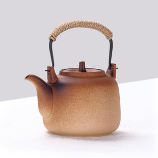 陶壶大容量陶瓷明火煮茶器烧水壶泡茶提梁茶壶家用电陶炉单壶 日式