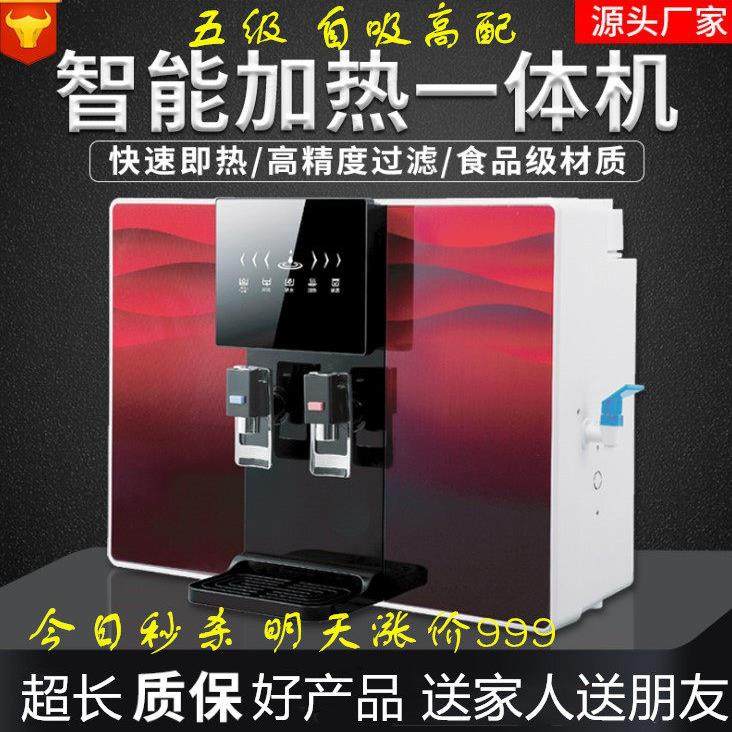 农村烧水加热一体机净水器过滤家用直饮ro反渗透厨房挂壁饮水机