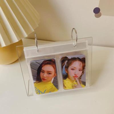 韩国ins亚克力插页相框迷你3寸拍立得小卡收纳册追星女孩桌面摆件