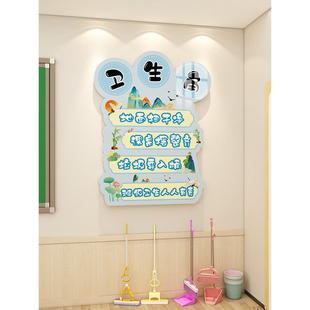 图书角布置装饰阅读区标识班级幼儿园教室心理卫生角文化墙贴挂牌