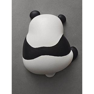 立体熊猫装饰墙贴墙洞电线墙面遮丑装饰盖卫生间遮挡神器墙壁贴画