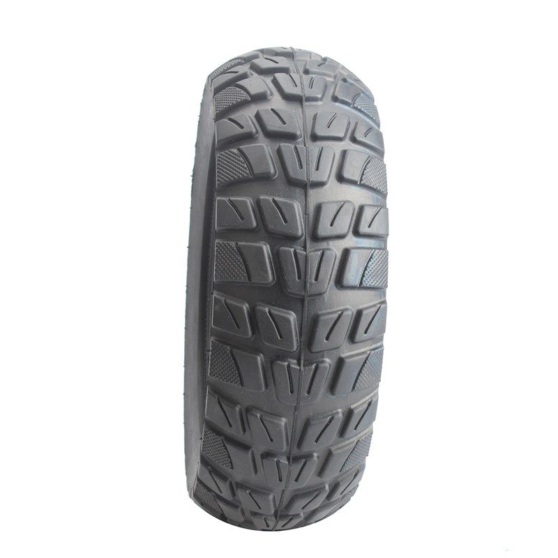 滑板车配件1e0寸轮胎10x2.70-6.5实心轮胎越野花纹免充气真空胎