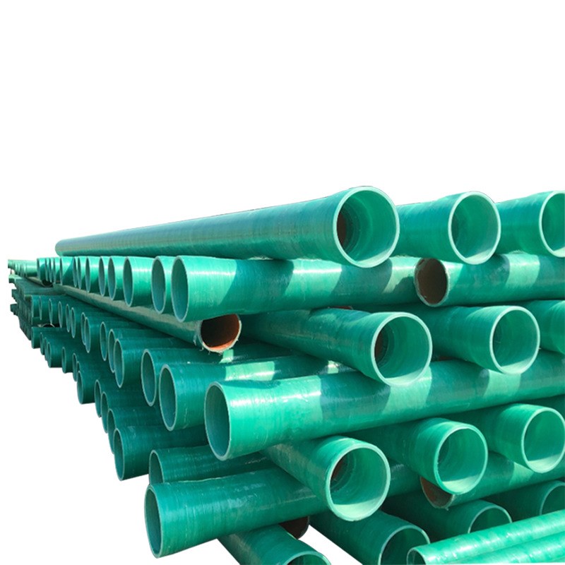 玻璃钢缠绕管道j 通风除臭排水排污夹砂管 地埋电缆保护管道