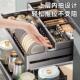 家韵橱柜拉篮铝合金抽屉式 碗柜架收纳碗盘双层内置橱柜碗碟篮