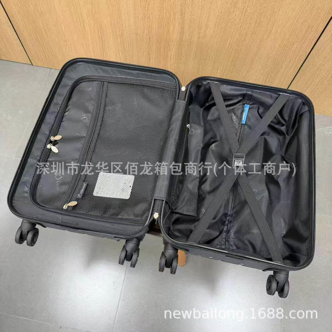 外交官PC拉链行李箱超轻万向轮旅行箱20寸登机箱拉杆箱厂家图片
