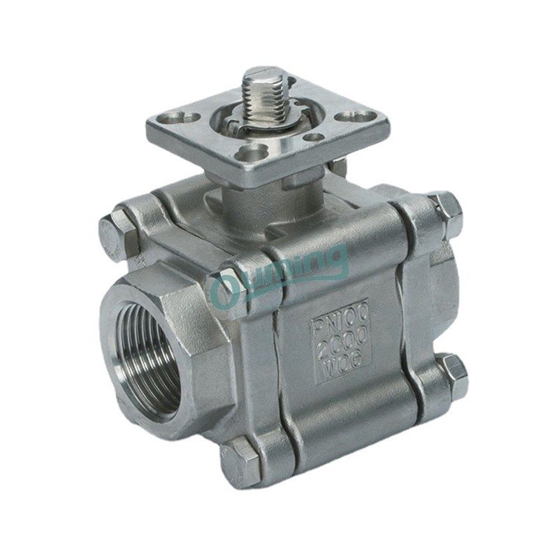 硅溶胶不锈钢三片式高r压球阀 304高压三片式2000PSI