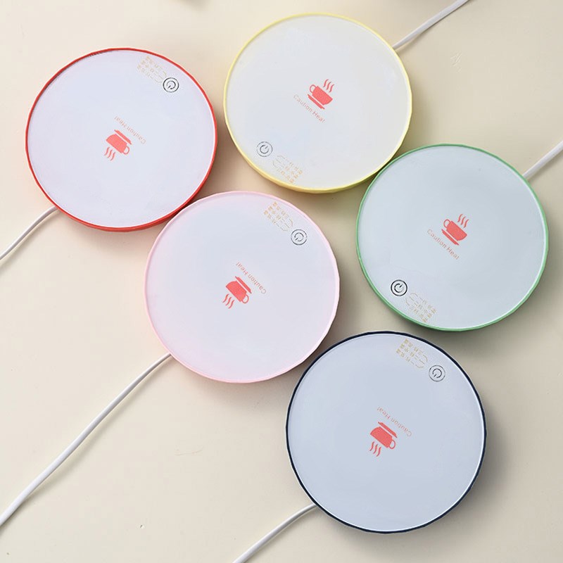 圆形杯垫礼d品插电加热可调温全自动电热陶瓷盒装快速恒温保温喝