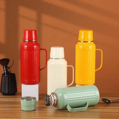 2025新款316不锈钢机械保温焖烧杯户外车载便携经典温显保温茶壶