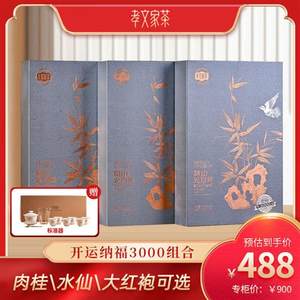 【赠茶器】孝文家茶携山开运纳福武夷岩茶肉桂大红袍乌龙茶叶