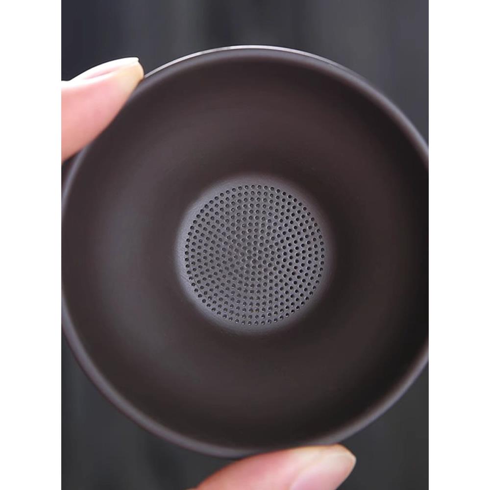 紫砂茶漏创意茶滤器功夫茶具配件陶瓷滤器茶漏桶茶分离器倒茶滤网