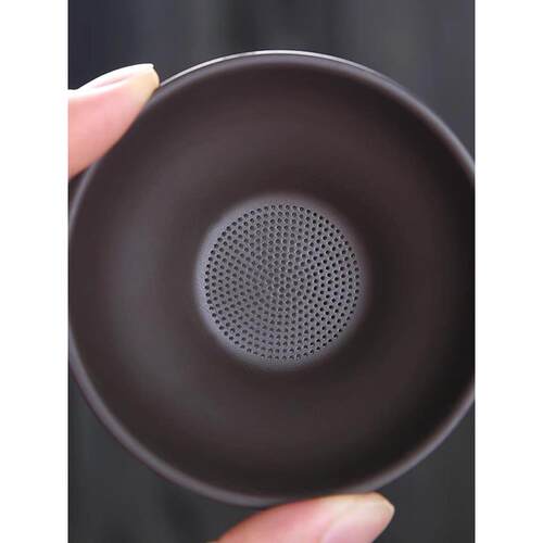 紫砂茶漏创意茶滤器功夫茶具配件陶瓷滤器茶漏桶茶分离器倒茶滤网