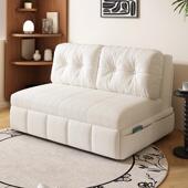 杜曼迪雪花绒沙发床折叠两用小户型客厅多功能双人梳化床政府补贴