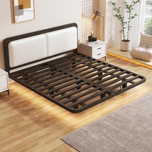 悬浮床架钢架现代简约铁艺无床头排骨架榻榻米床家用单双人悬空床