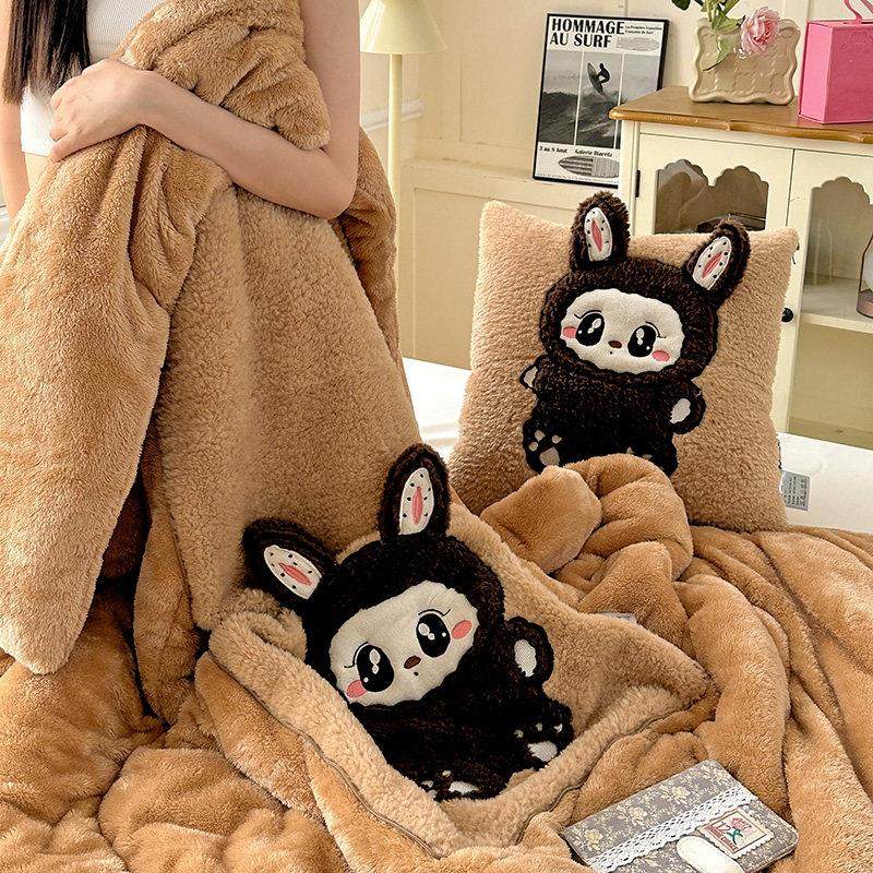 折叠加厚抱枕被子两用牛奶绒午睡枕头被汽车载靠垫办公室空调被子,居家布艺,抱枕被,淘宝优惠券,粉丝福利购,淘宝优惠卷