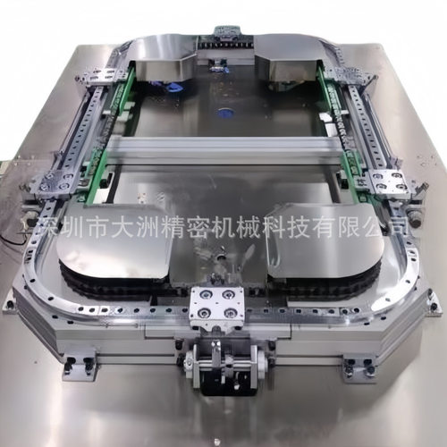 特殊布局矩形环形导轨链条输送线适配电子五金等多行业通用循环线