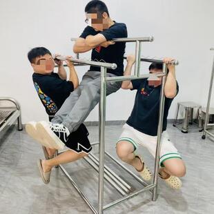 三杆多功能满焊不锈钢多功能晾衣架可折叠室内外移动伸缩晒衣架