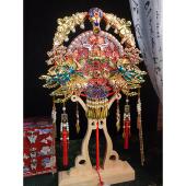 团扇婚庆礼品双面双色重工手工DIY材料包秀和中国风新娘团扇成品