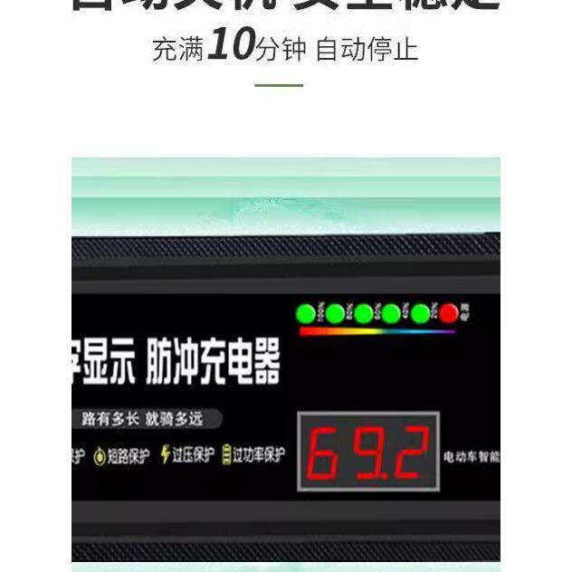电动汽车充电器。快速充电防鼓胀包装。智能数字显示。脉冲范围修
