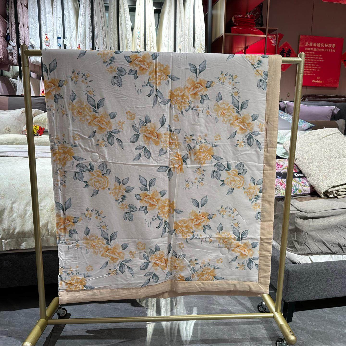 多喜爱美眠康空调被2025春夏款夏凉被芯纯棉薄被子全棉小清新花卉