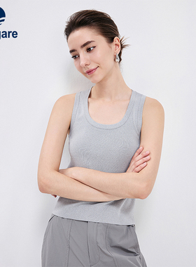 Navigare意大利小帆船露背时尚吊带衫女26夏季新品通勤紧身女背心