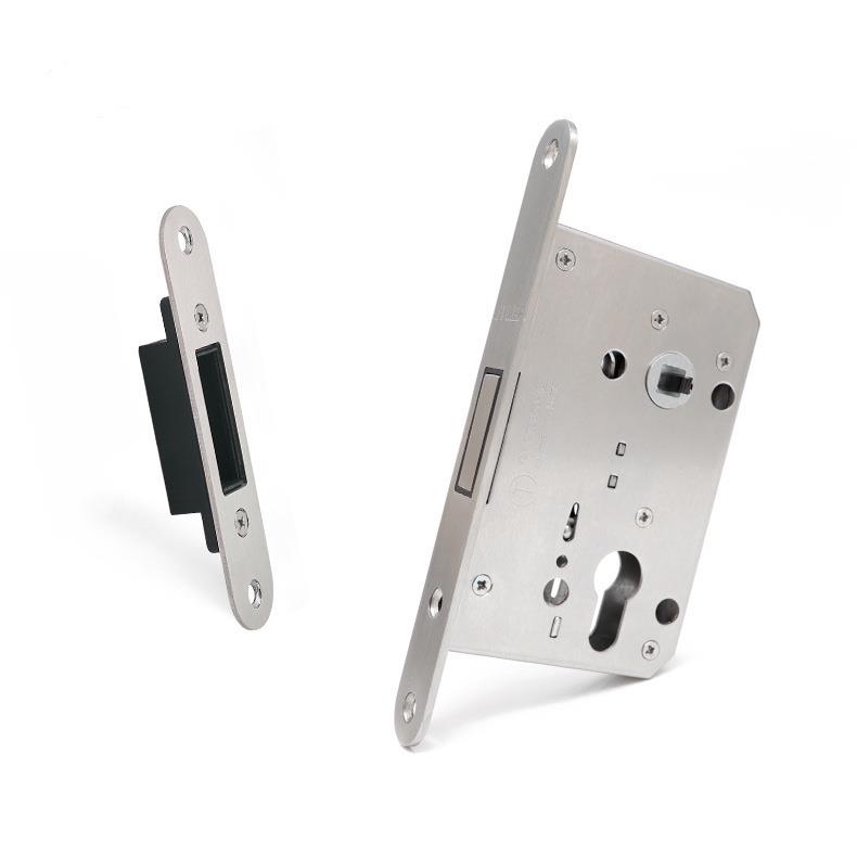 7255磁吸静音锁体室内门房间木门锁单舌自吸分体压把机械家用5850