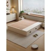 Casa Relax无床头全实木榻榻米齐边落地床榉木静音排骨架定制尺寸