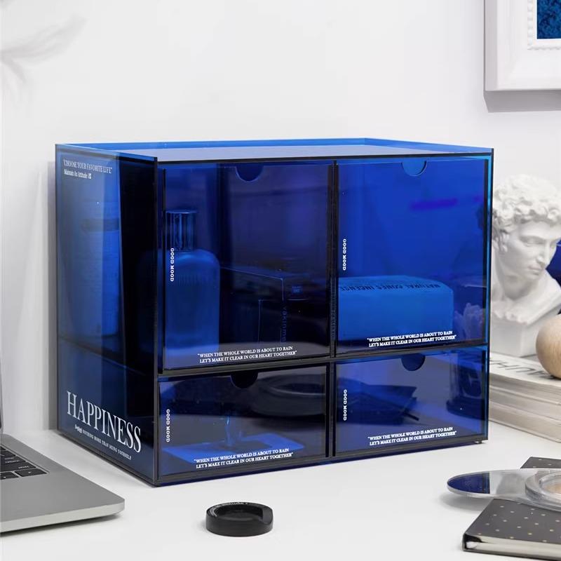 Easygood北欧桌面化妆品收纳盒文具首饰置物架压克力办公室抽屉