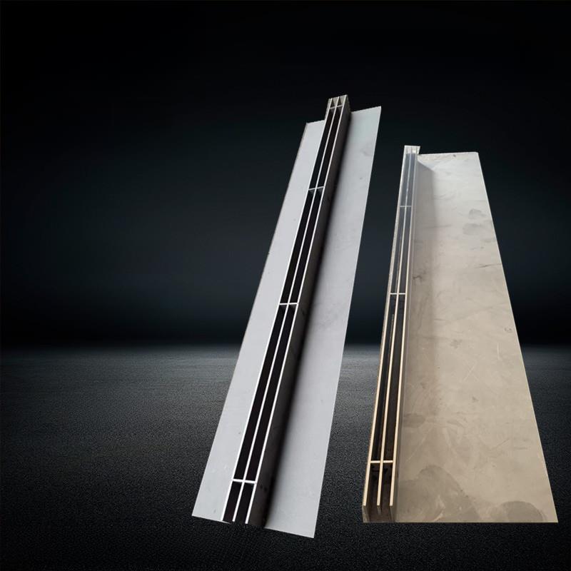 定制304不锈钢线性排水沟盖板直排弧形隐形下水槽201雨水篦子格栅