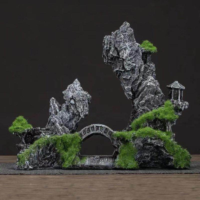 中式鱼缸造景装饰水下假山水泥摆件避孔景微景观石成套,家居饰品,装饰摆件,淘宝优惠券,粉丝福利购,淘宝优惠卷