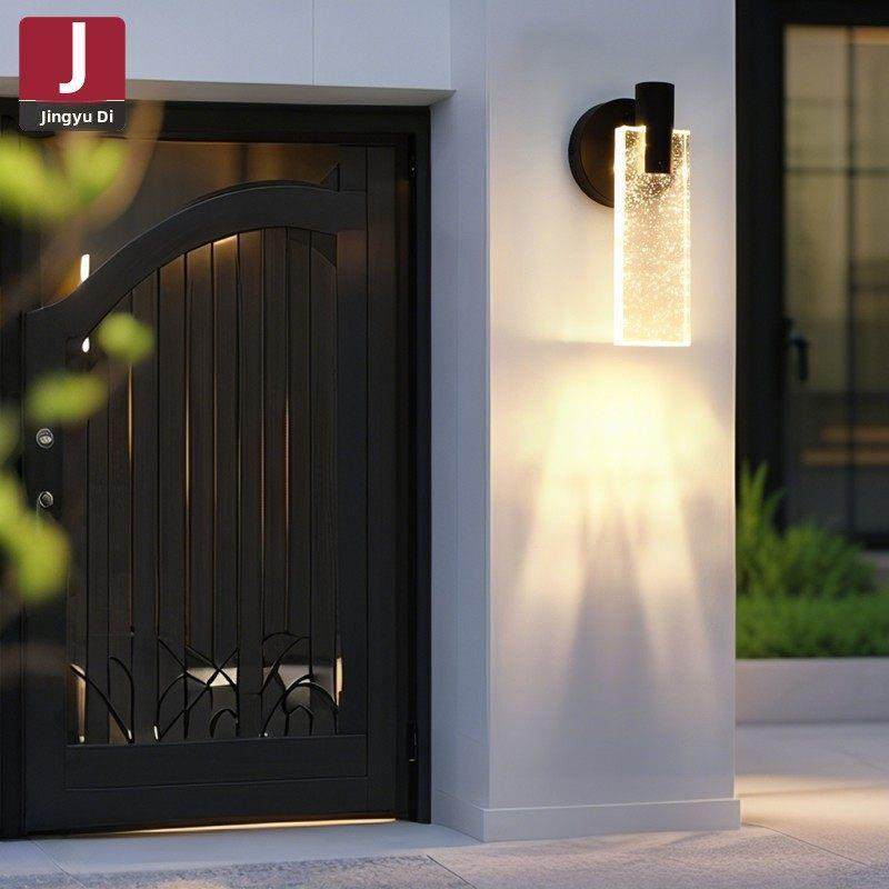 水晶户外壁灯防水庭院大门两侧柱子灯阳台室外别墅门口外墙洗墙灯,家装灯饰光源,壁灯,淘宝优惠券,粉丝福利购,淘宝优惠卷