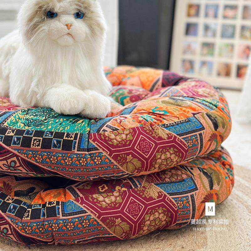 蔓越家 覆古圆蒲团垫椅垫打坐垫加厚布艺美臀座垫飘窗榻榻米垫子,居家布艺,蒲团,淘宝优惠券,粉丝福利购,淘宝优惠卷