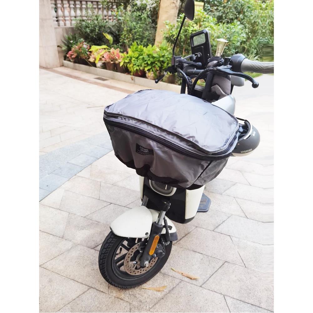 电动车车筐防雨罩自行车前置车篮防水内胆包电瓶车防尘防水套外贸