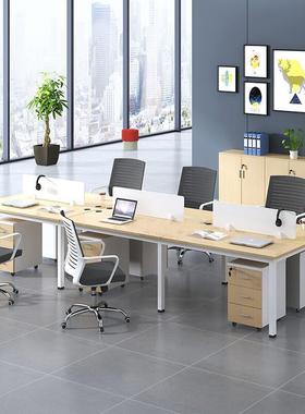 办公座室4家具脑桌椅组合简电约现代屏风卡职员KRU工位工作桌6人