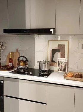 样板房间厨房摆件组合轻奢高级感不锈钢锅具整体橱柜桌面家居软装