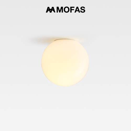 MOFAS北欧现代简约玄光玻璃圆球走廊过道阳台楼梯飘窗氛围吸顶灯