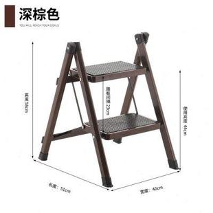 阶梯凳铝合金台阶凳家用二步折叠梯厨房两用凳三层楼梯凳子创意小