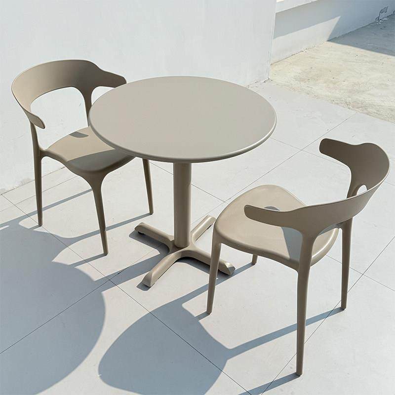 户外塑料椅子网红咖啡厅奶茶店餐椅外摆阳台家用庭院露天牛角椅,住宅家具,阳台椅,淘宝优惠券,粉丝福利购,淘宝优惠卷