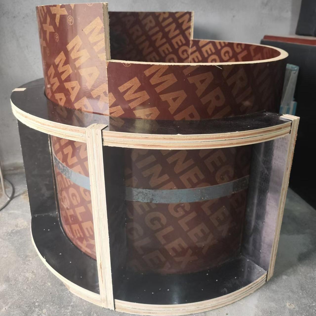 检查井模板建筑模板圆形木质圆弧异形模板定制模具厂异形圆柱模板