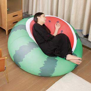 懒人沙发新款窝窝椅客厅单人卡通可爱儿童卧室小型西瓜豆袋榻榻米