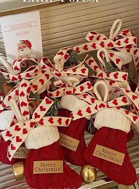 耶诞节蛋糕装饰丝带红色爱心棉麻大卷缎带礼品包装盒绑带打包彩带